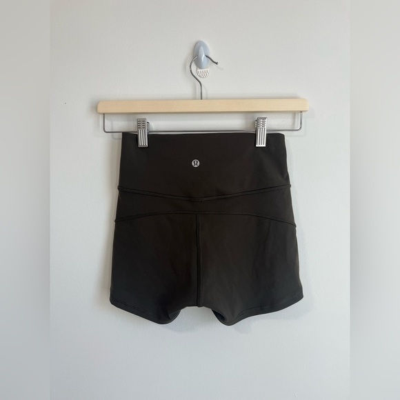 Lululemon In Movement Short *Everlux 2.5" - Dark Olive - Picture 3 of 5